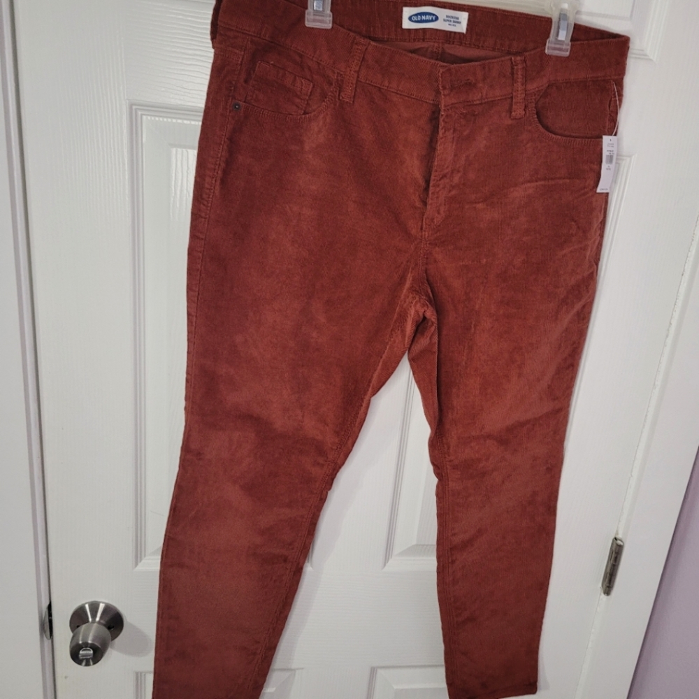 Old Navy Rock Star Super Skinny Mid Rise 16 Petite Corduroy color